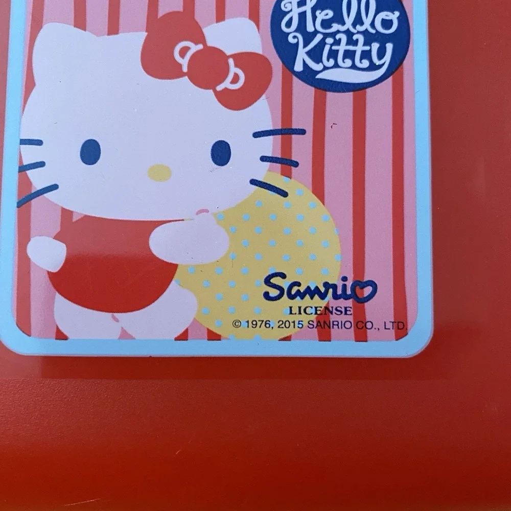 Sanrio 2015 Hello Kitty Pink Plastic Storage Carrying Case